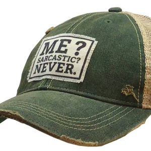 Vintage Life – Me? Sarcastic? Never Distressed Trucker Cap