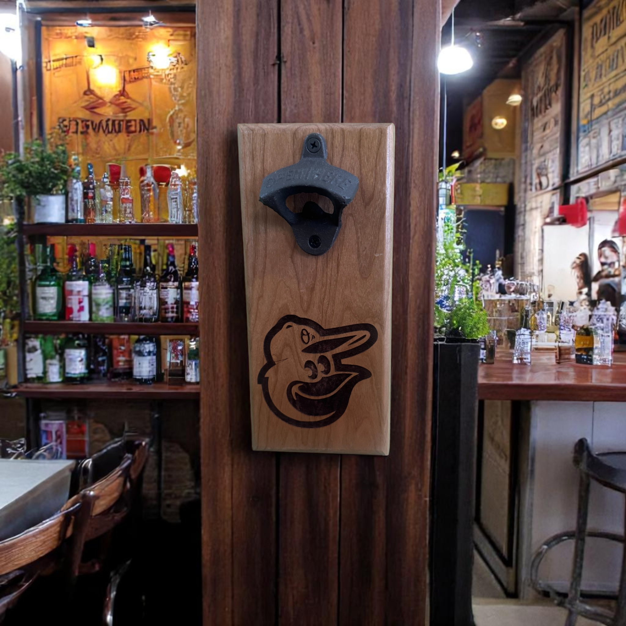 Leroy Magnetic Bottle Opener Orioles Bird Head