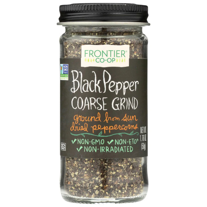 Frontier Herb – Pepper Black Coarse Ground 1.76 Oz – Pack Of 12