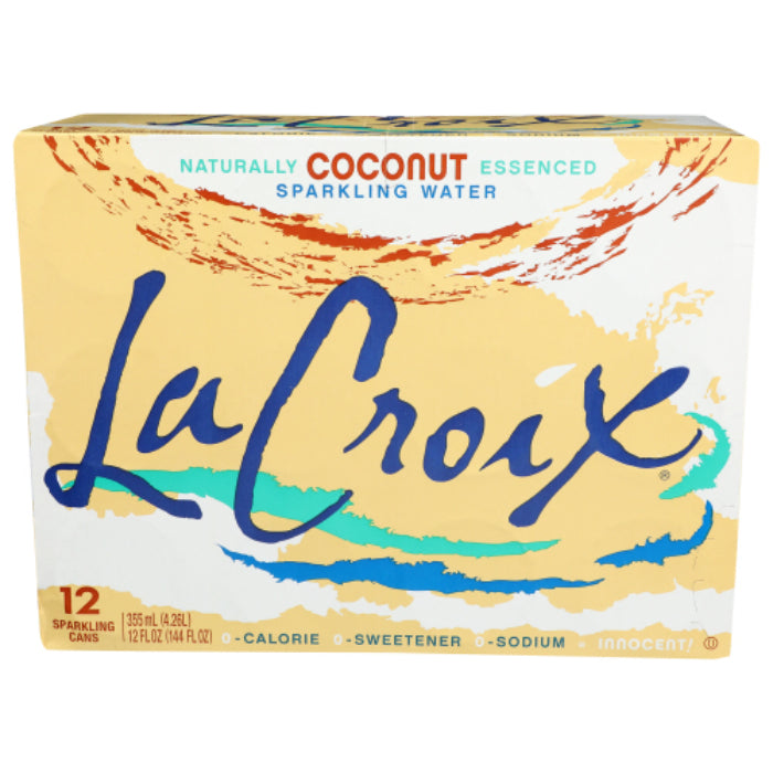 La Croix – Sparkling Water Coconut, 144 fl oz (12-Pack) | Pack of 2