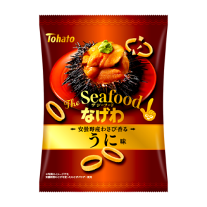 Tohato, “Nagewa Seafood”, Ring-shaped Potato Snack, Uni and Wasabi flavor, Sea Urchin, 50g