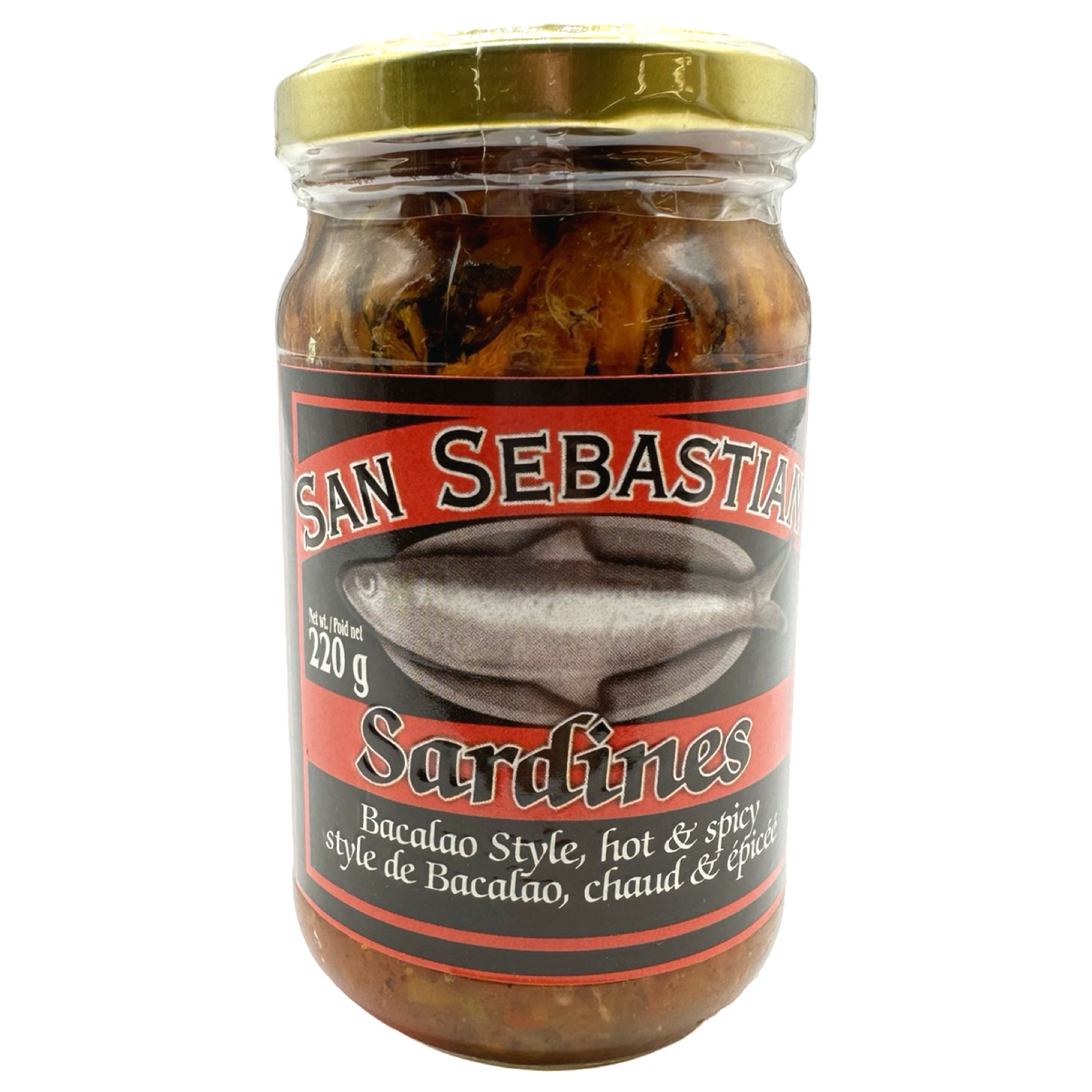San Sebastian – Sardines – Spanish Sardines Bacalao Style – Hot & Spicy – 220 G