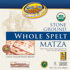 Shibolim Organic Whole Spelt Matza, 10.5 oz.