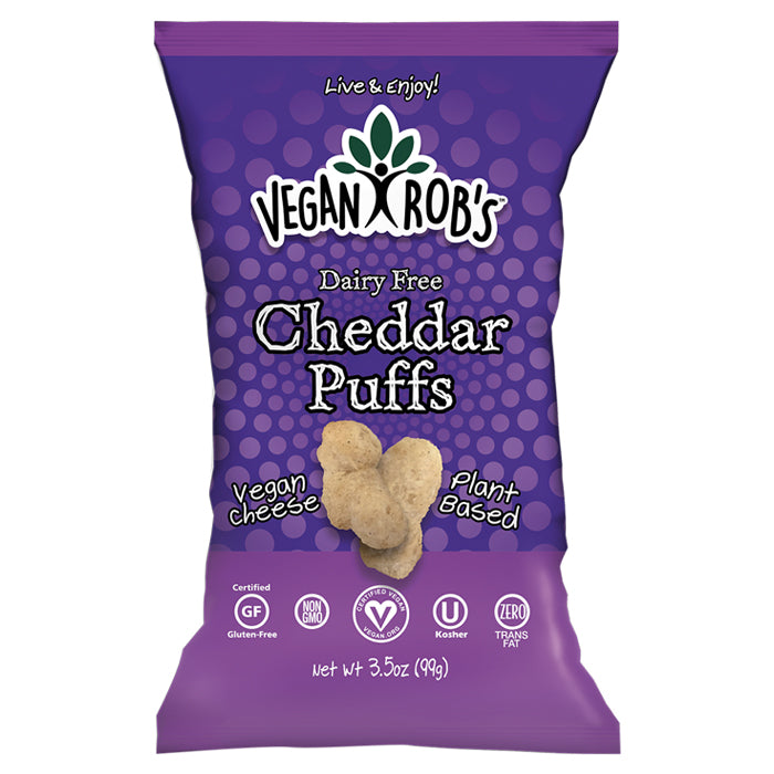 Vegan Rob’s Dairy-Free Cheddar Puffs | Tasty & Crunchy Snack