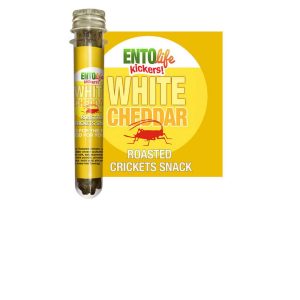 White Cheddar Roasted Cricket Snack Tubes – 6 x 10g