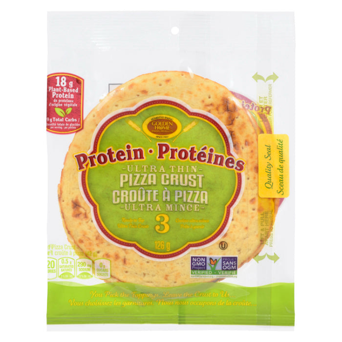 Golden Home – Crust Pizza 18G Protein 7In, 4.45 Oz (Pack of 10)