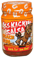 Ass Kickin Peach Rum Salsa, 10oz.