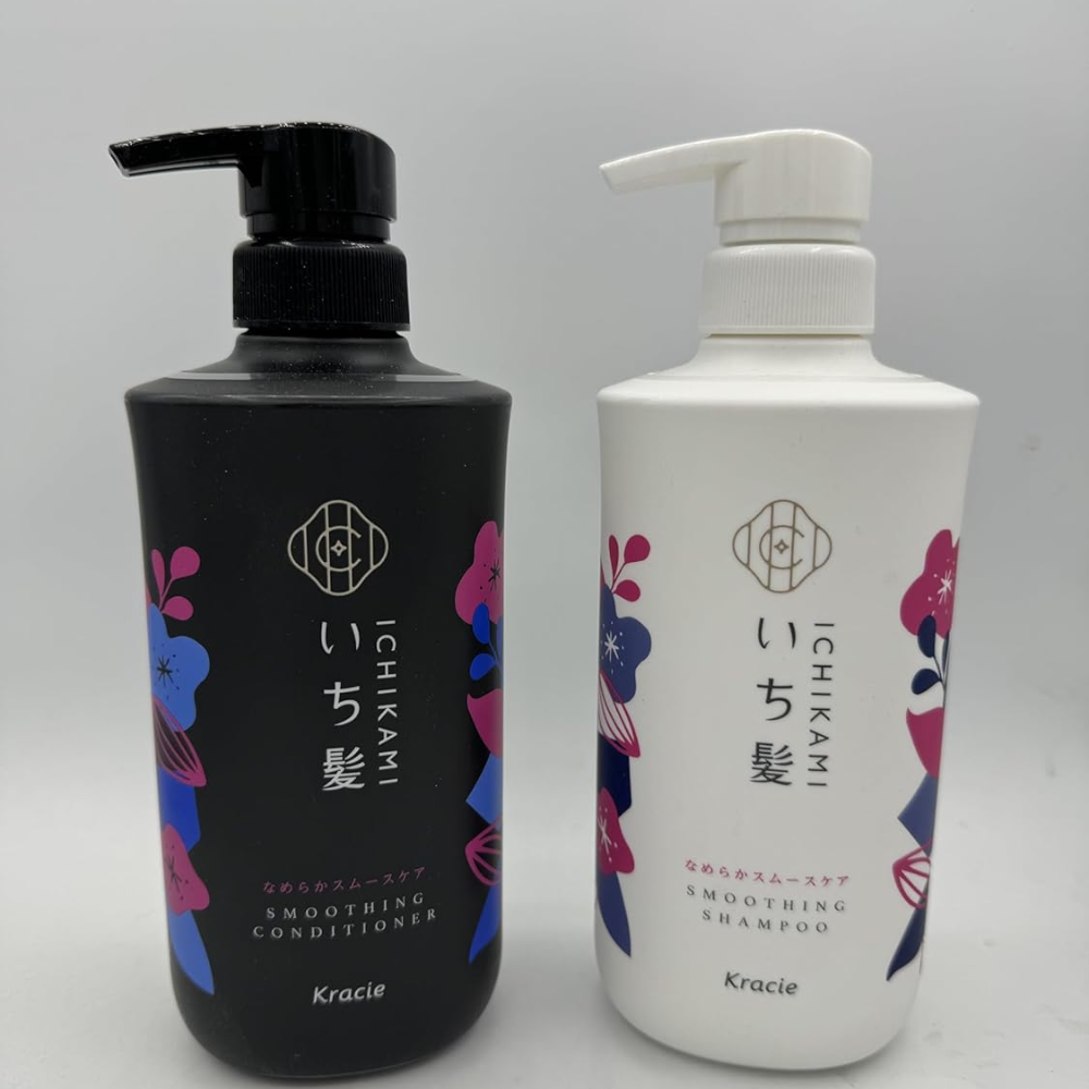 Kracie Ichikami Shampoo & Conditioner Set – Silky Smooth Type, 330ml + 330g Refills – Made in JAPAN – Tokyo Sakura Mall