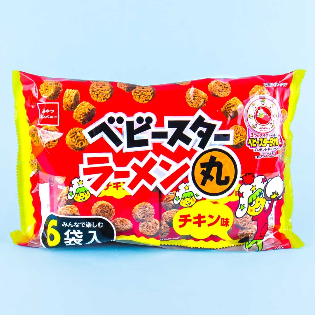 Baby Star Ramen Maru Chicken Noodle Snack Multi Pack – 6 pcs