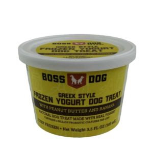Boss Dog Brand Inc – Yogurt Frozen Peanut Banana, 3.5 oz – Pack of 1