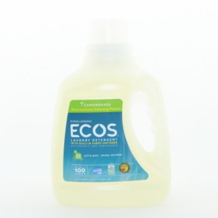 Ecos – Laundry Detergent, Lemongrass, 100 oz – Pack of 4