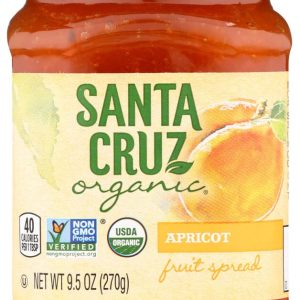 Santa Cruz Organic Fruit Spreads – Apricot , 9.5 Oz | Pack of 6