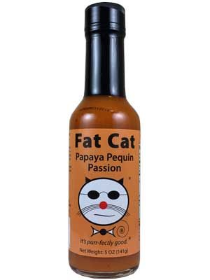 Fat Cat Papaya Penguin Passion Hot Sauce, 5oz.