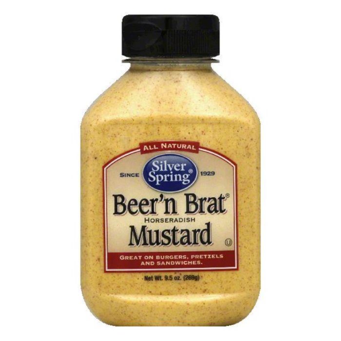 Silver Spring – Mustard Beer & Brat, 9.5 OZ – Pack of 9