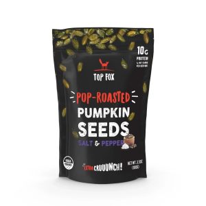 Top Fox Seeds Pumpkin Roasted Salt Pepper 3.5 Oz – Pack Of 6