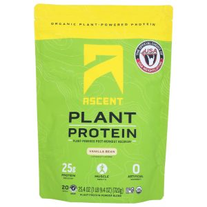 Ascent – Plant Protein Vanilla, 1.59 LB – Pack of 1