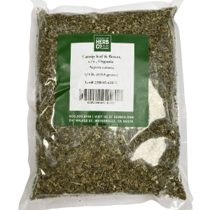 Catnip Leaf and Flower, Organic, Cut, Sifted