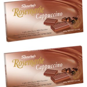 Schmerling’s Rosemarie Cappuccino Swiss Chocolate Bars, Coffee Filled, 3.5 oz (Pack of 2)