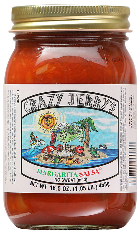 Crazy Jerry’s Margarita No Sweat Mild Salsa, 16.5oz.