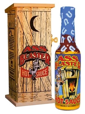 Ass Blaster Hot Sauce w/ Wooden Outhouse, 5oz.