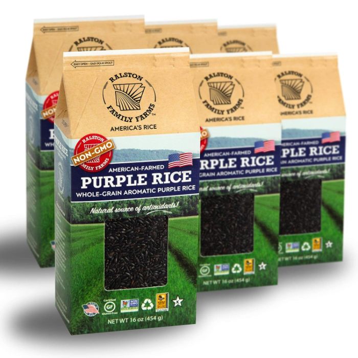 Ralston Family Farms Rice Purple 16 Oz – Pack Of 6
