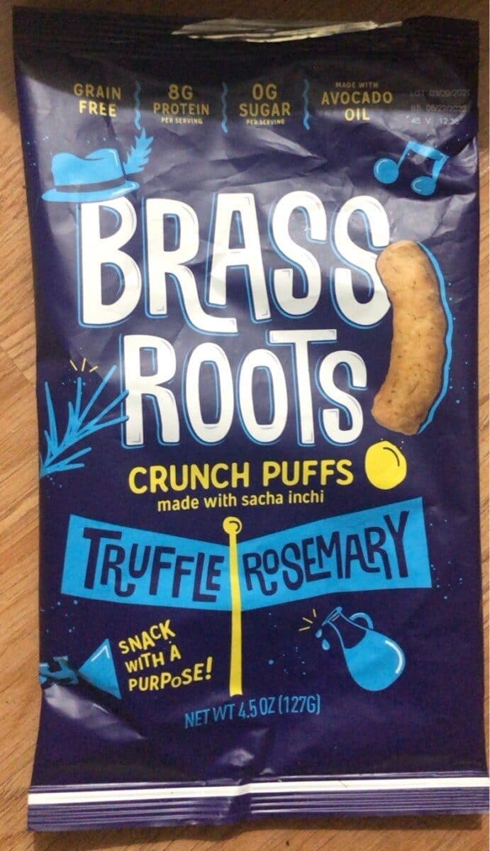 Brass Roots – Crunch Puffs Truffle Rosemary, 4.5 oz – Pack of 6