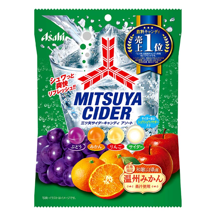 Asahi Mitsuya Cider Real fruits Candy 112g Made in JAPAN – Tokyo Snack Land