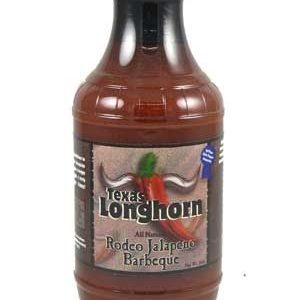 Texas Longhorn Rodeo Jalapeno Barbeque Sauce, 15oz.