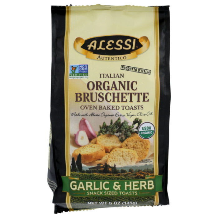 Alessi – Garlic Herb Bruschetta, 5 Oz | Pack of 8