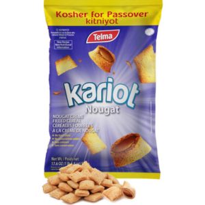 Telma Kariot Nougat Creme Filled Cereal, Kosher for Passover, 17.6 oz
