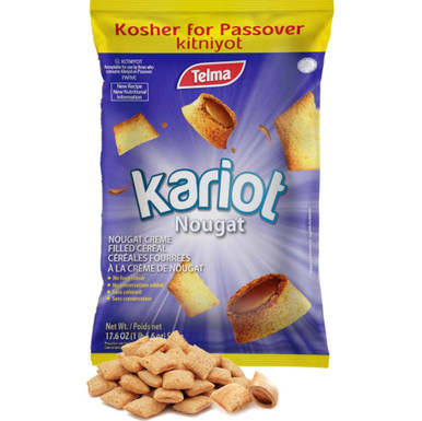 Telma Kariot Nougat Creme Filled Cereal, Kosher for Passover, 17.6 oz