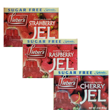 Lieber’s Sugar Free Jello Variety Pack, 3 Count