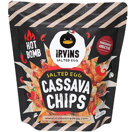 Irvins – Salted Egg – Cassava Chips (Spicy) – 105 G