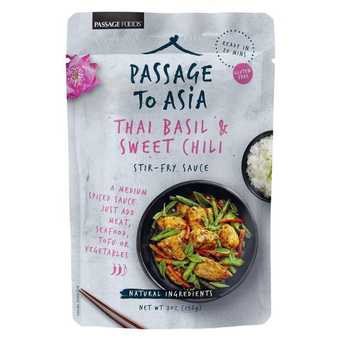 Passage Foods Sauce Summer Thai Basil & Sweet Chili 7 Oz – Pack Of 8