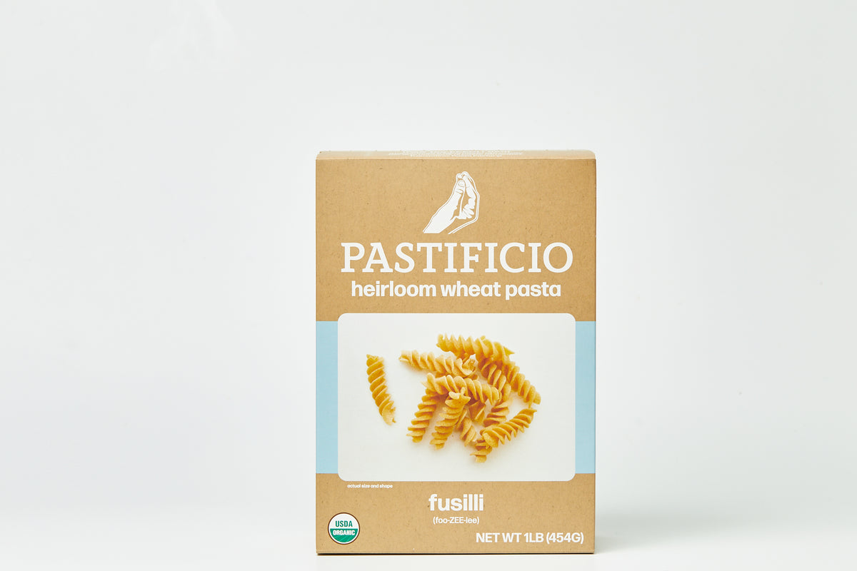 Pastificio Boulder FUSILLI Heritage Ancient Wheat Pasta Box – 6 boxes x 16oz case