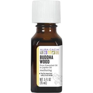 Aura Cacia – Buddha Wood in Jojoba Oil, .5 fl oz