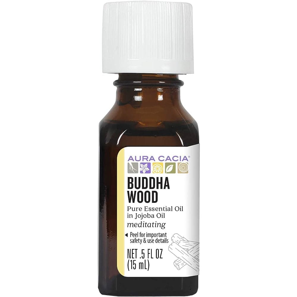 Aura Cacia – Buddha Wood in Jojoba Oil, .5 fl oz