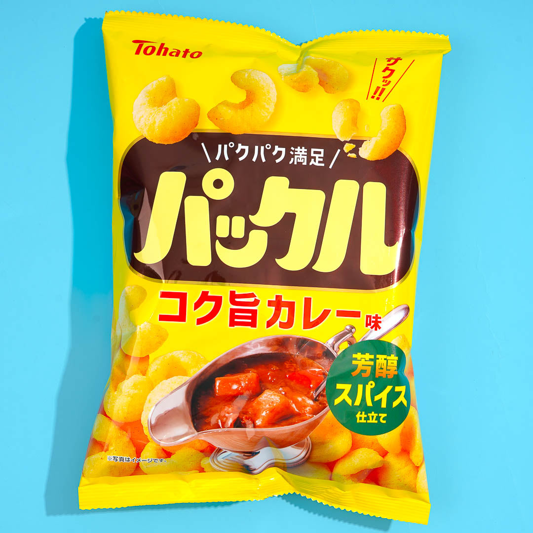 Tohato Puckle Corn Puff Snack – Rich Curry