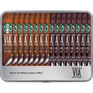 Starbucks Japan, VIA, House Blend & Italian Roast” in a Can, 16 sticks