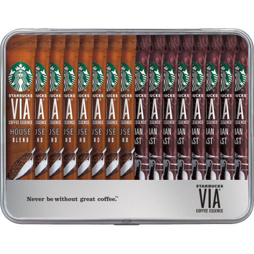 Starbucks Japan, VIA, House Blend & Italian Roast” in a Can, 16 sticks