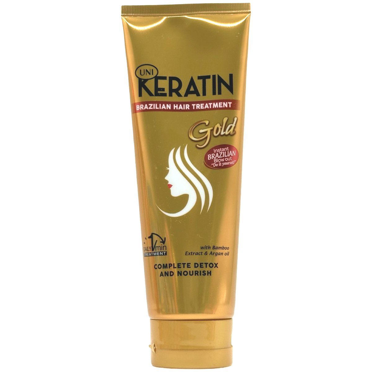 UNI – Keratin Brazilian Hair Treatment – Complete Detox and Nourish (GOLD) – 200 G
