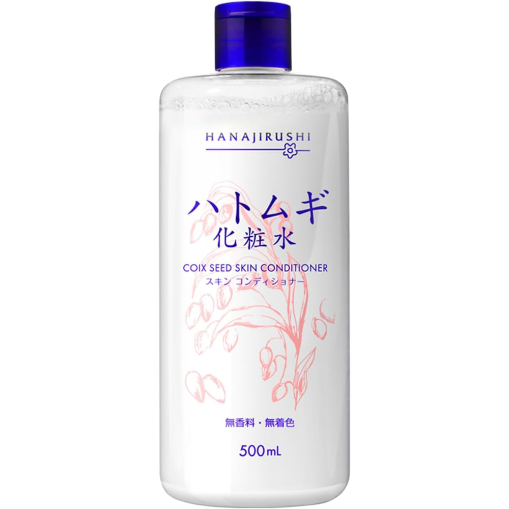 HanaJirushi Hatomugi Hydrating & Brightening Skin Lotion 500mL, Face & Body, Fragrance-Free – Made in JAPAN – Tokyo Sakura Mall