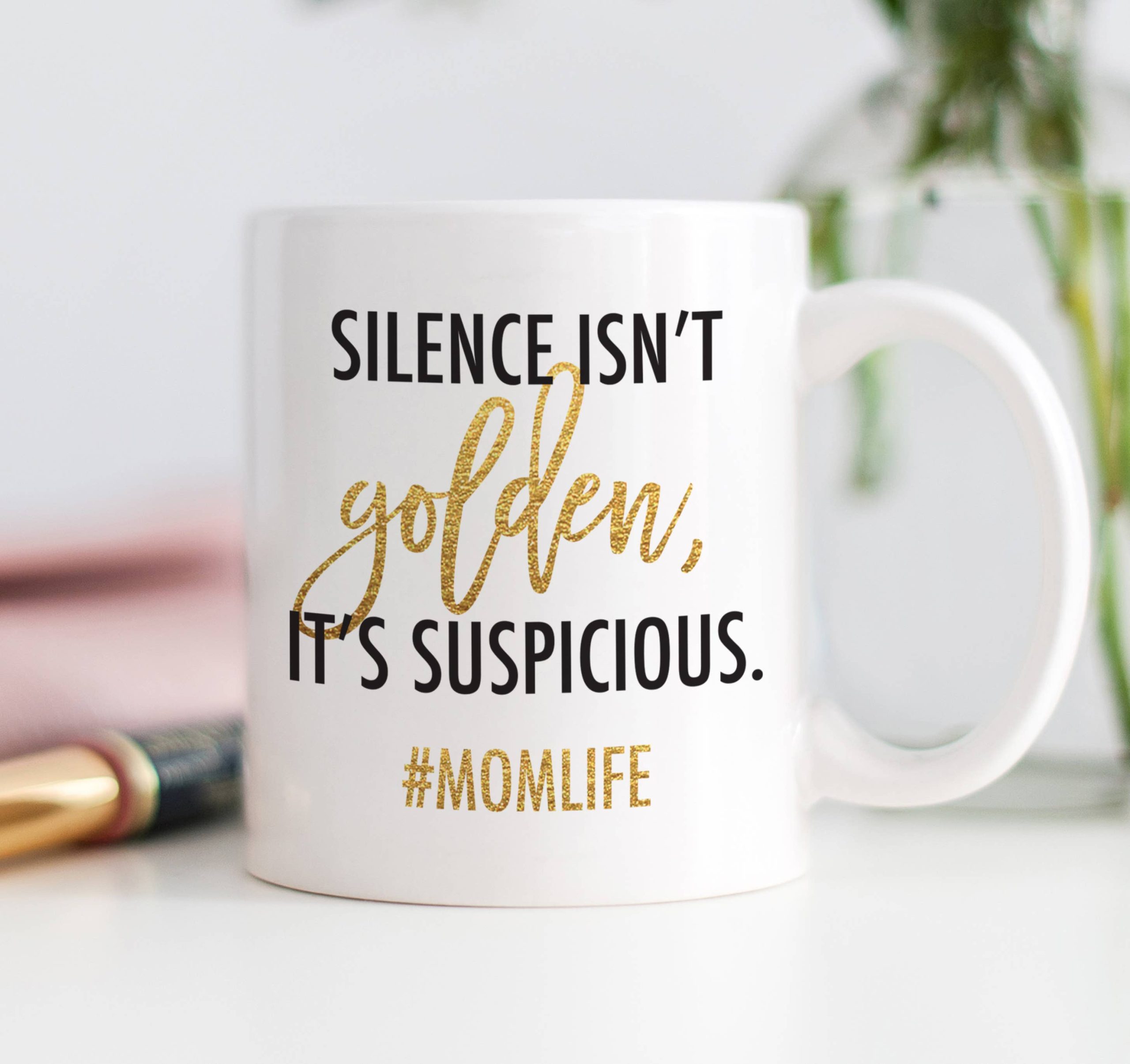 Digibuddha – Silence Isn’t Golden, It’s Suspicious Mug