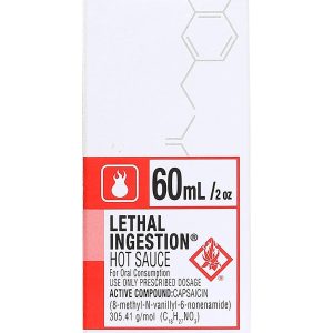 Hot Sauce Lethal Ingestion 2 oz Heat 10+++