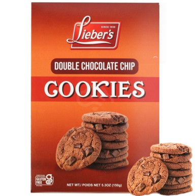 Lieber’s Double Chocolate Chip Cookies, Kosher for Passover, 5.3 oz
