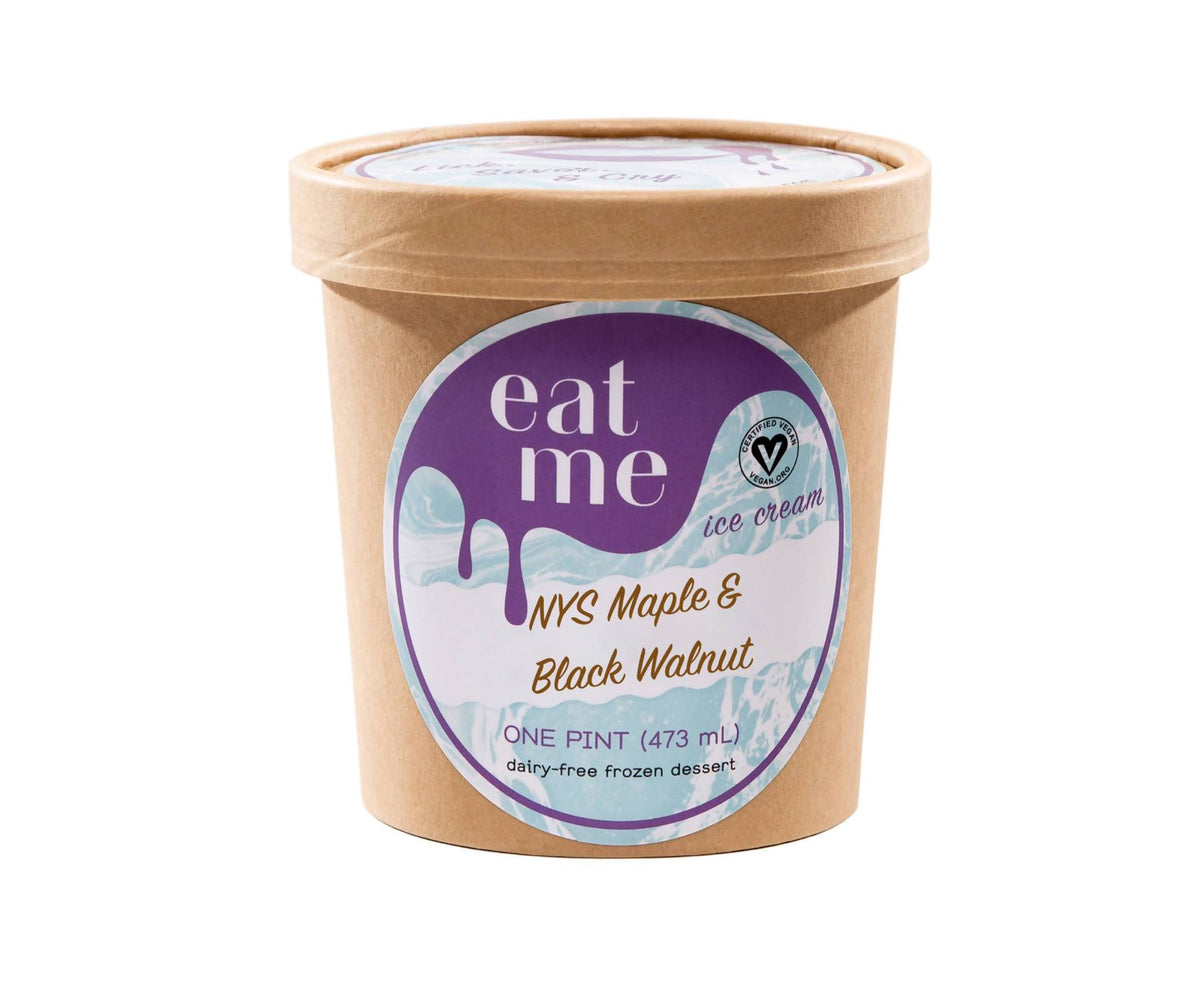 NYS Maple & Black Walnut Vegan Ice Cream Pints – 8 x 16oz