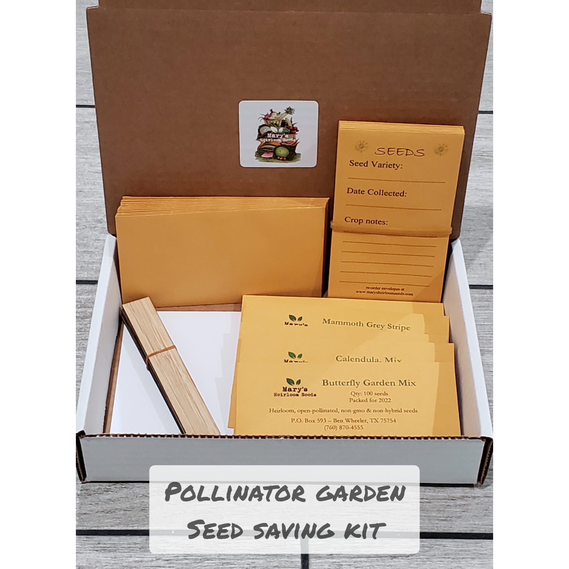 Seed Saving Kit – Pollinator Garden