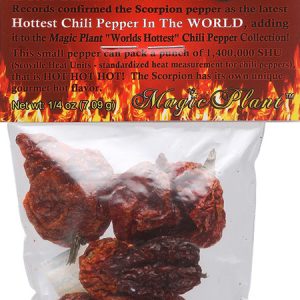 Whole Dried Premium Scorpion Pepper Pods, 1/4oz.