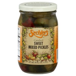 Sechler’s – Candied Sweet Mixed Pickles, 16 Oz | Pack of 6