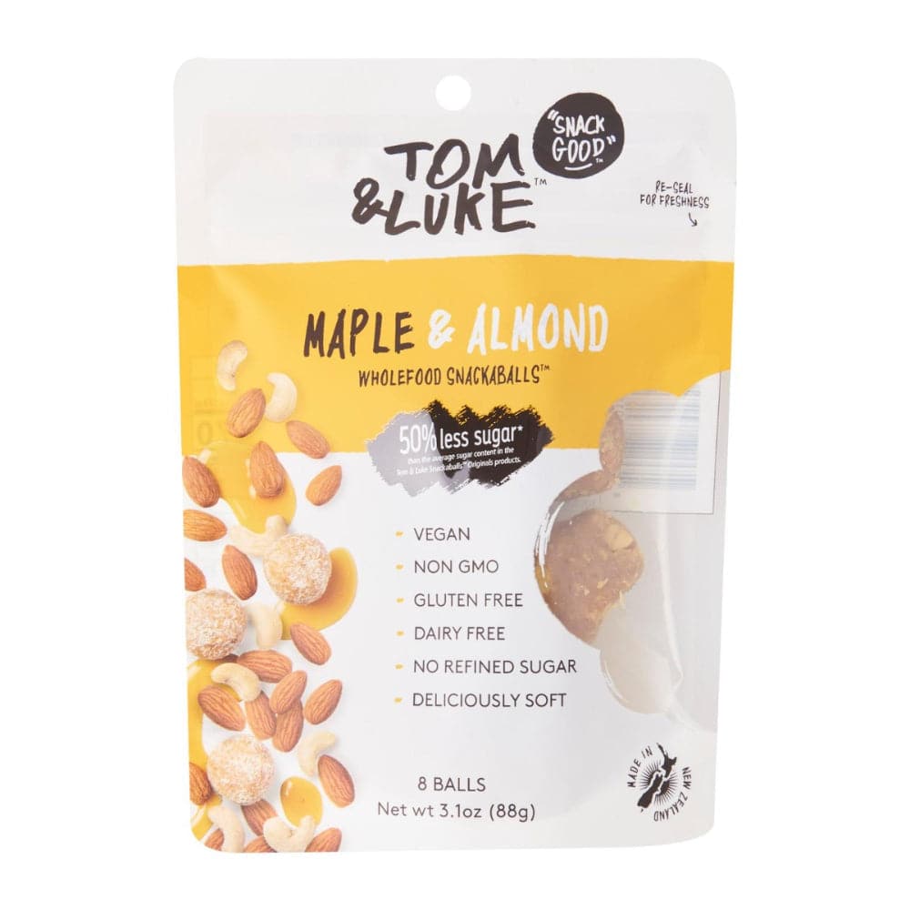 Tom & Luke – Maple & Almond Wholefood Snackaballs